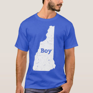 New Hampshire Map Boy  T-Shirt