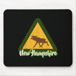 New Hampshire Moose Camping White Mountains Wildli Mouse Pad