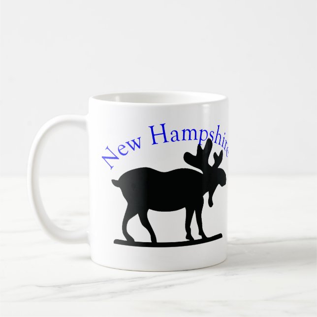 New Hampshire Moose Coffee Mug (Left)