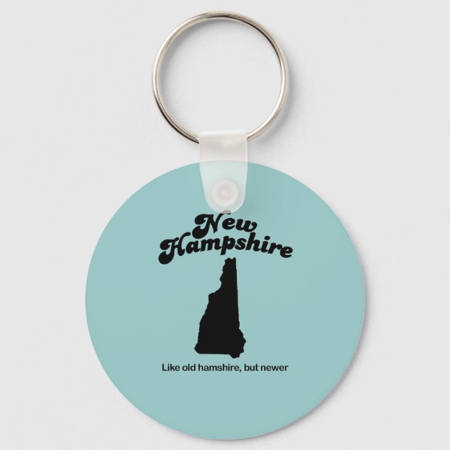 New Hampshire  Motto- Like old Hampshire but new Key Ring (Front)