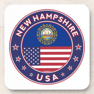 New Hampshire, New Hampshire sticker, Coaster
