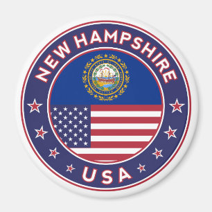 New Hampshire, New Hampshire sticker, Magnet