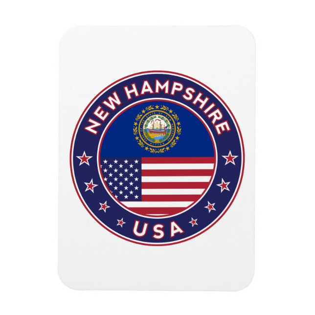 New Hampshire, New Hampshire sticker, Magnet (Vertical)