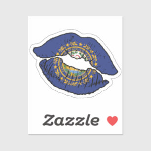 New Hampshire New Hampshirite Lipstick Love Flag