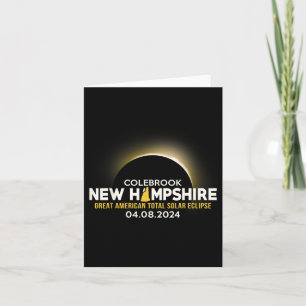 New Hampshire Nh Total Solar Eclipse 2024 Card