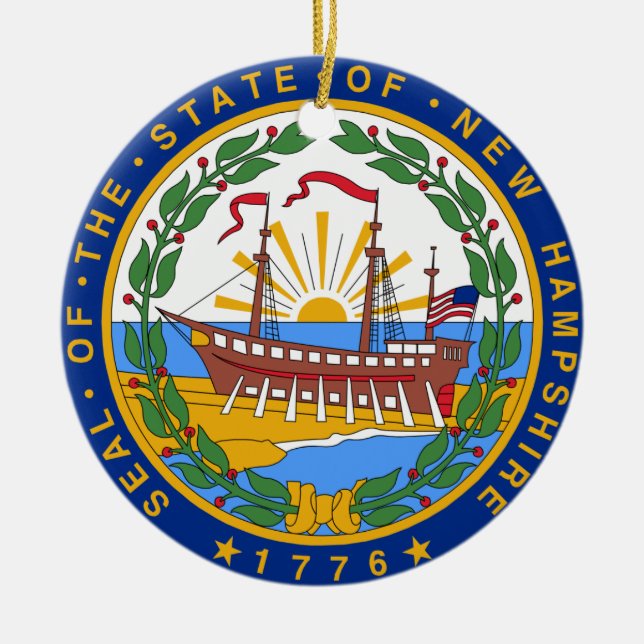 New Hampshire* Ornament (Front)