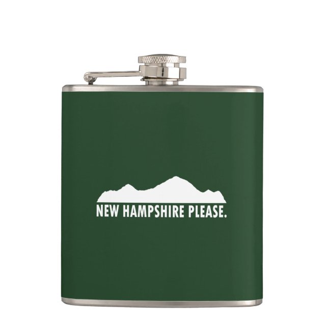 New Hampshire Please Hip Flask (Front)