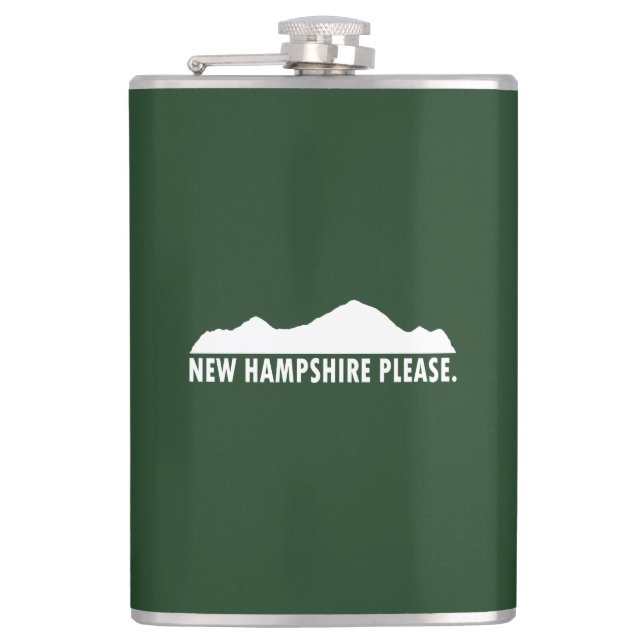 New Hampshire Please Hip Flask (Front)