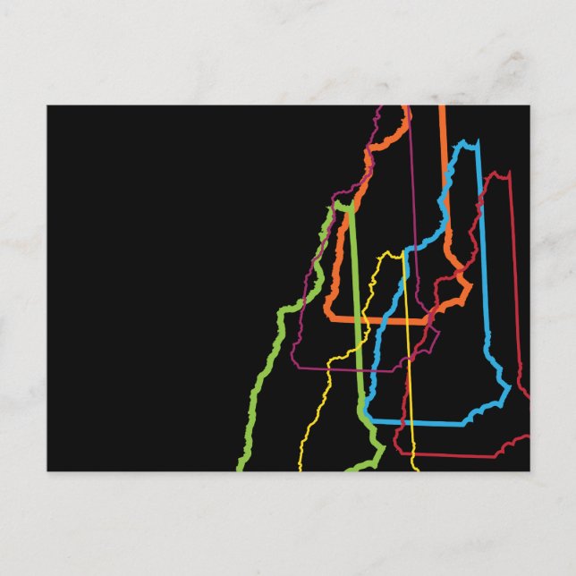 new hampshire pride blur postcard (Front)