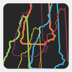 new hampshire pride blur square sticker