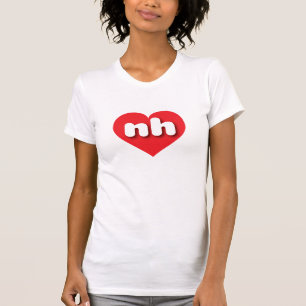 New Hampshire red heart - I love nh T-Shirt
