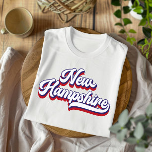 New Hampshire Red White and Blue Vintage T-Shirt