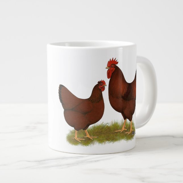 New Hampshire Reds Large Coffee Mug (Front Right)