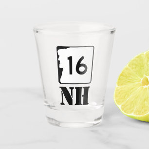 New Hampshire Route 16 Shot Glass