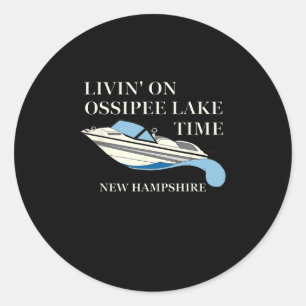 New Hampshire Shirt Ossipee Lake New Hampshire Classic Round Sticker