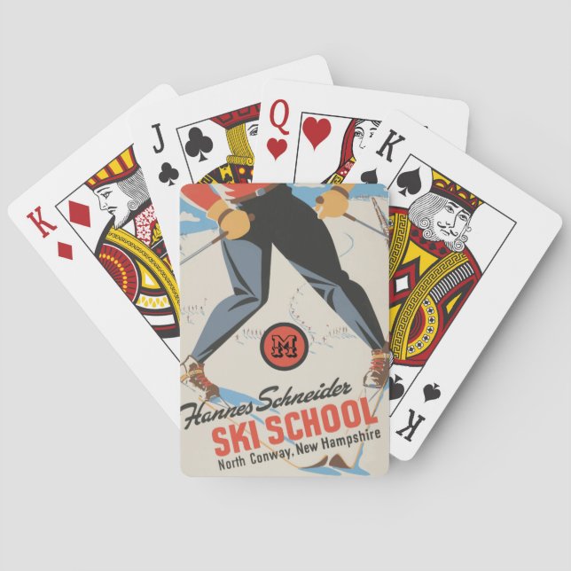 New Hampshire Ski School Playing Cards (Back)