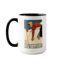 New Hampshire Ski Vintage Poster