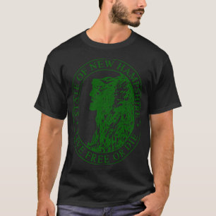 New Hampshire State Emblem - Live Free Or Die T-Shirt