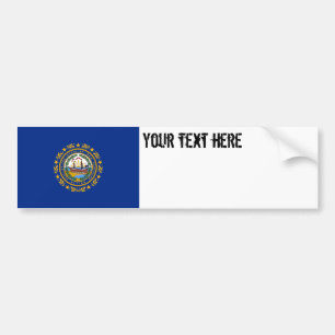 New Hampshire State Flag Bumper Sticker