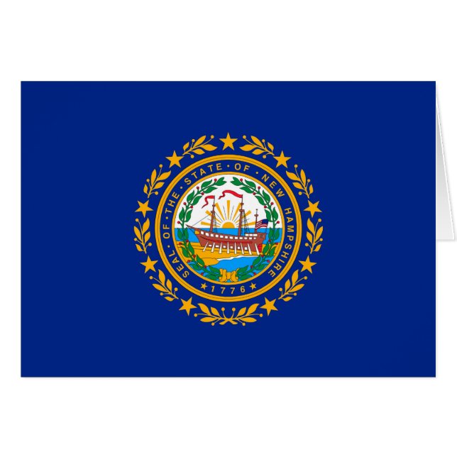New Hampshire State Flag Design (Front Horizontal)