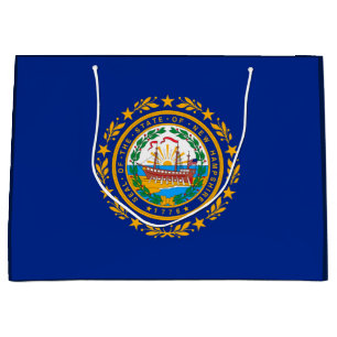 New Hampshire State Flag Design Large Gift Bag