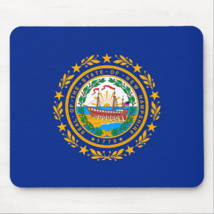 New Hampshire State Flag Design Mouse Pad