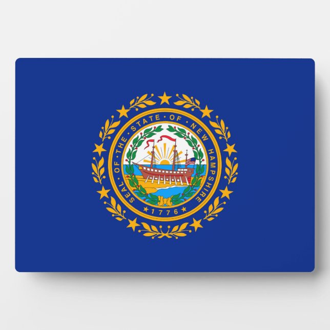 New Hampshire State Flag Design Plaque (Front)