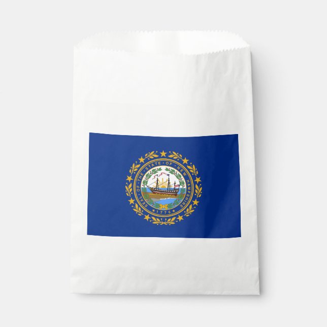 New Hampshire State Flag Favour Bag (Front)