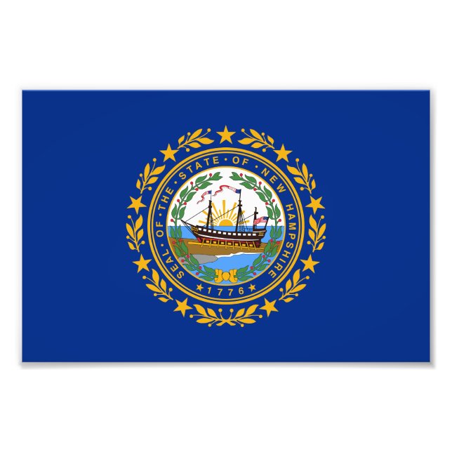 New Hampshire State Flag Photo Print (Front)