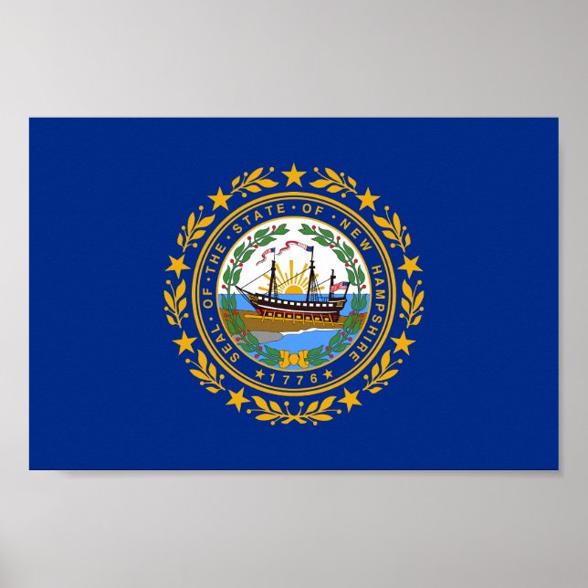 New Hampshire State Flag Poster (Front)