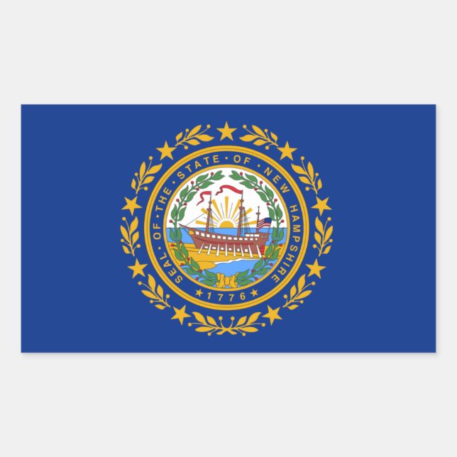 New Hampshire State Flag Sticker (Front)