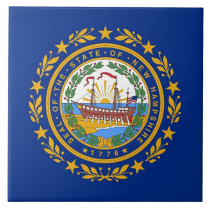 New Hampshire State Flag Tile