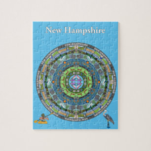 New Hampshire State Mandala Puzzle