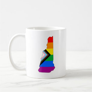 New Hampshire State Pride LGBTQ Progress Pride Coffee Mug
