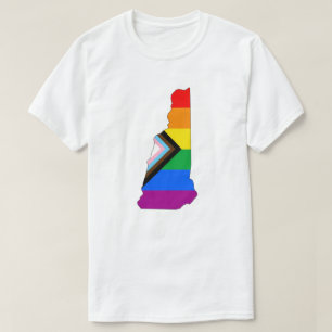 New Hampshire State Pride LGBTQ Progress Pride T-Shirt