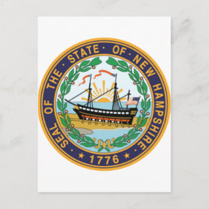 New Hampshire State Seal Postcard