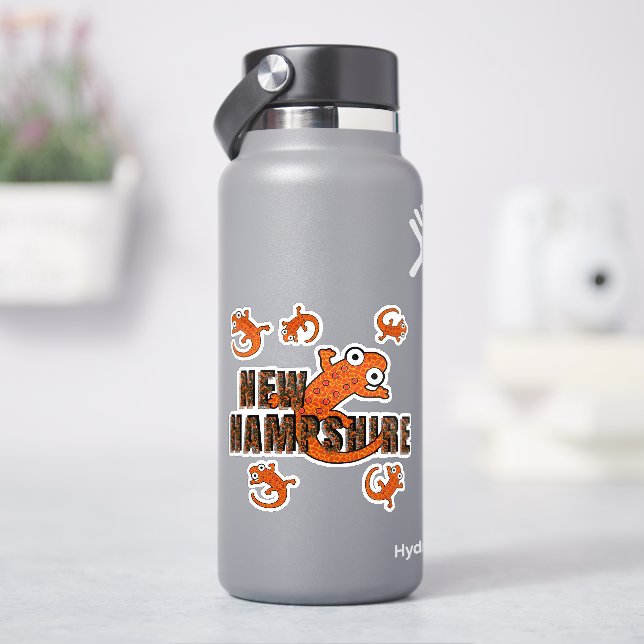New Hampshire State Symbol Red Spotted Newt Forest (HydroFlask)