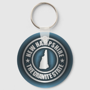 "New Hampshire Steel 2" Keychains