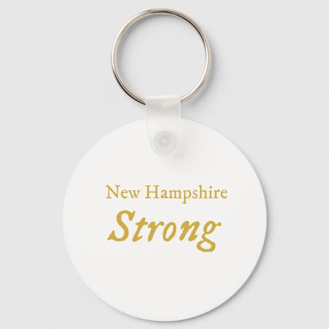 New Hampshire Strong   Key Ring (Front)