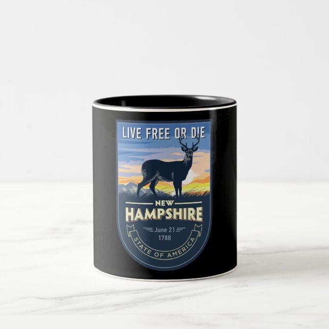 New Hampshire Two-Tone Coffee Mug (Center)
