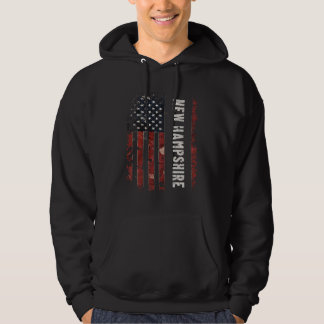 New Hampshire USA Flag Hoodie