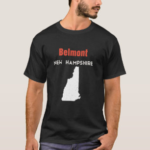 New Hampshire USA State America Travel Belmont T-Shirt