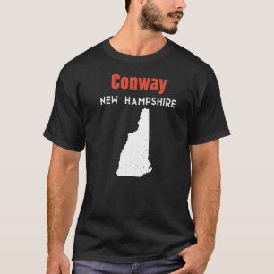 New Hampshire Usa State America Travel Conway T-Shirt