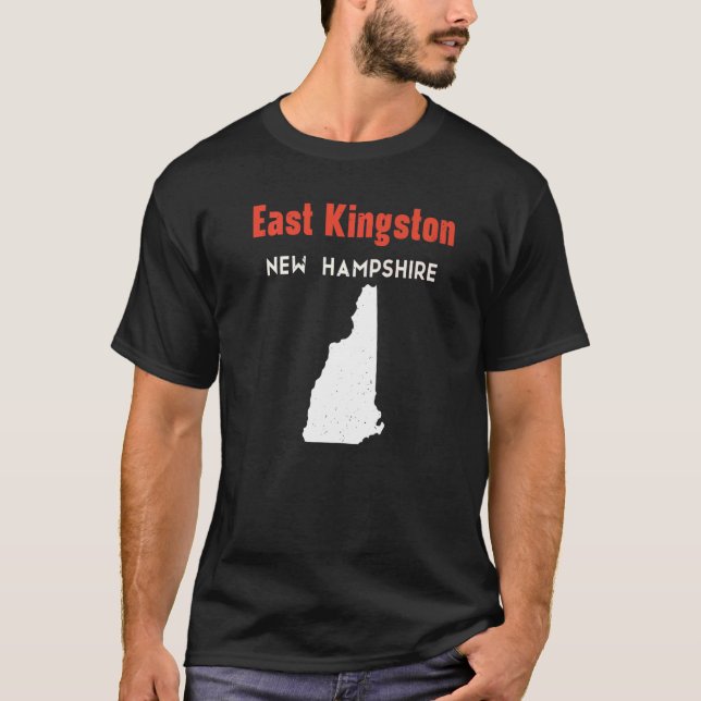 New Hampshire Usa State America Travel East Kingst T-Shirt (Front)