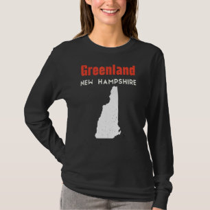 New Hampshire Usa State America Travel Greenland T-Shirt