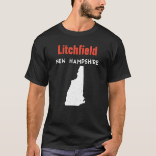 New Hampshire Usa State America Travel Litchfield T-Shirt