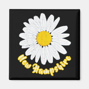 New Hampshire Vacation Flower Meadow Daisy Petals Magnet