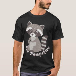 New Hampshire Whimsy Woodland Racoon Wildlife T-Shirt