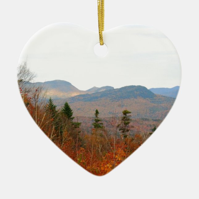 NEW HAMPSHIRE WHITE MOUNTAINS CERAMIC ORNAMENT (Front)