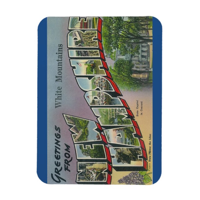 New Hampshire, White Mountains Magnet (Vertical)